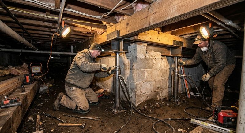 Basement Foundation Repair in Brighton, MI