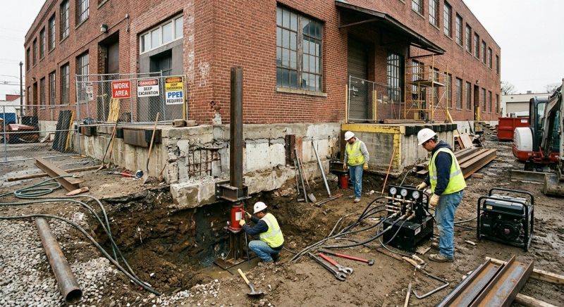 Building Foundation Repair in Tecumseh, MI