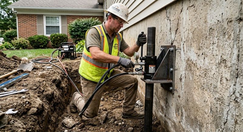 Concrete Foundation Leveling in Brighton, MI