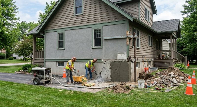 Concrete Foundation Repair in Belleville, MI