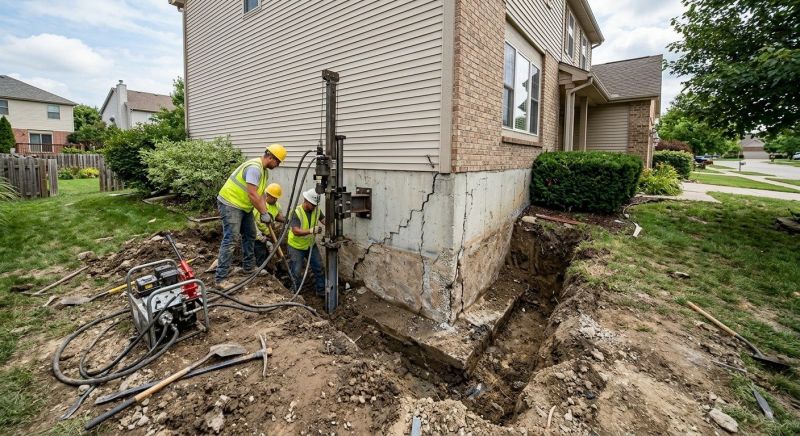 Concrete Foundation Repair in Brooklyn, MI