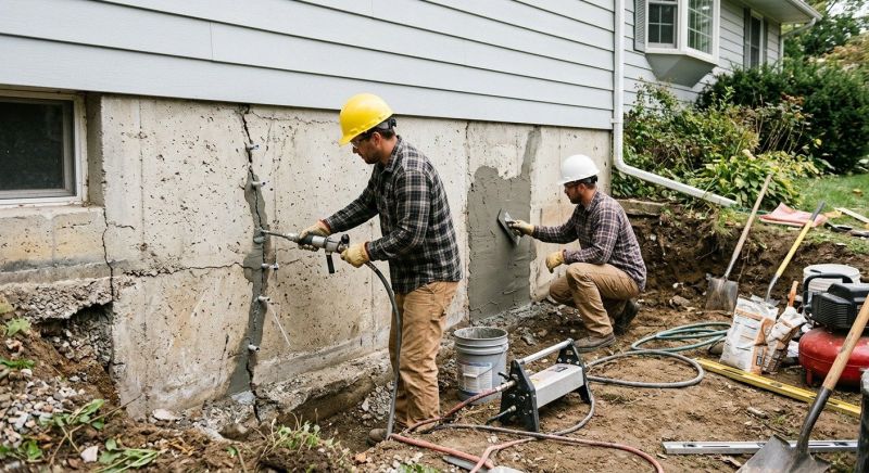Concrete Foundation Repair in Ypsilanti, MI