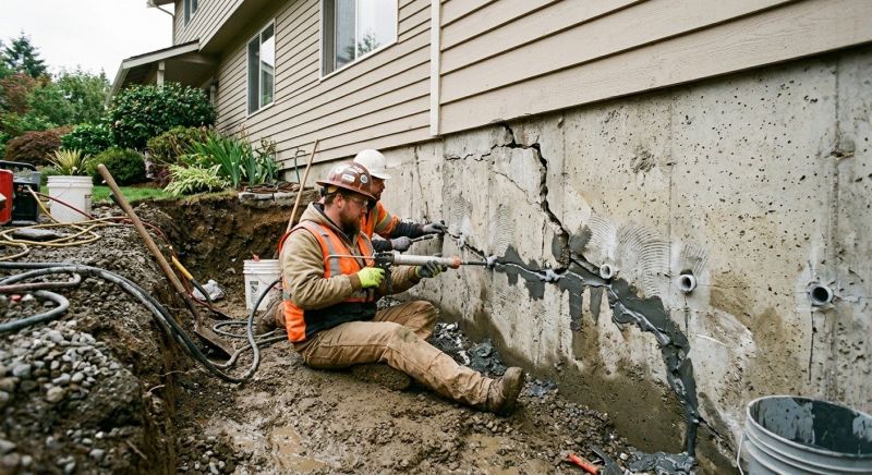 Cracked Foundation Repair in Grass Lake, MI