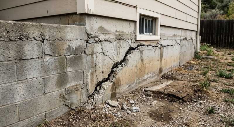 Cracked Foundation Repair in Highland, MI