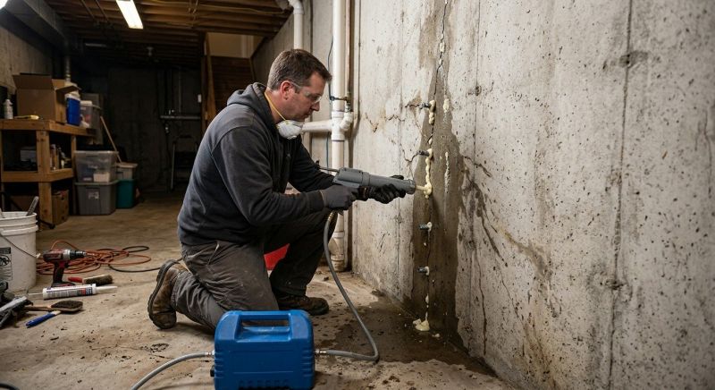 Cracked Foundation Repair in Tecumseh, MI