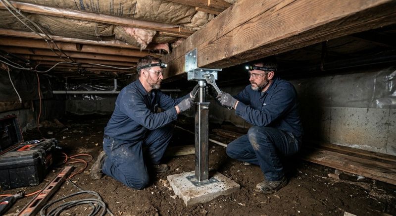Crawlspace Foundation Repair in Grass Lake, MI