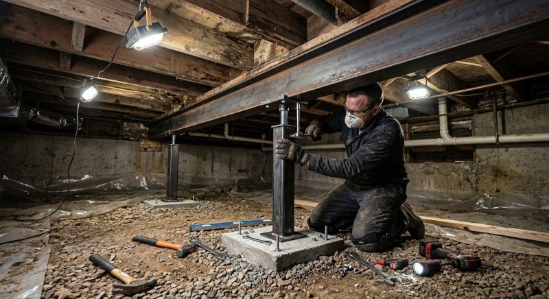 Crawlspace Structural Repair in Dexter, MI
