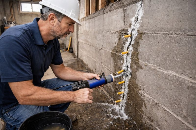 Foundation Crack Sealing in Dexter, MI
