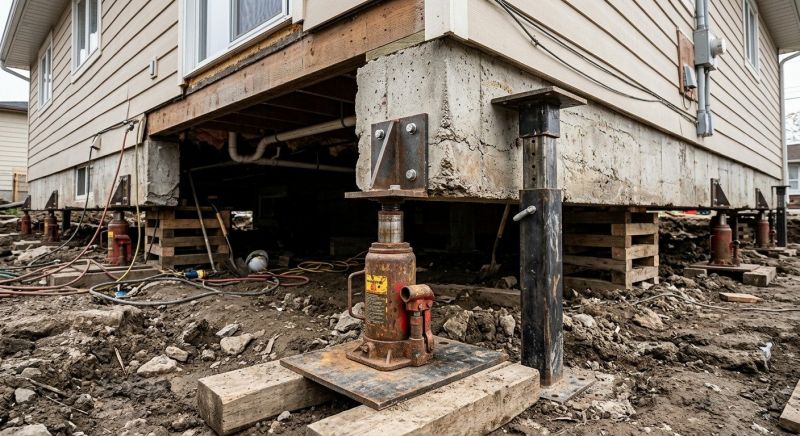 Foundation Jacking in Clinton, MI
