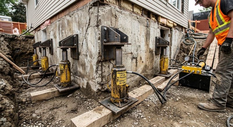 Foundation Jacking in Grass Lake, MI