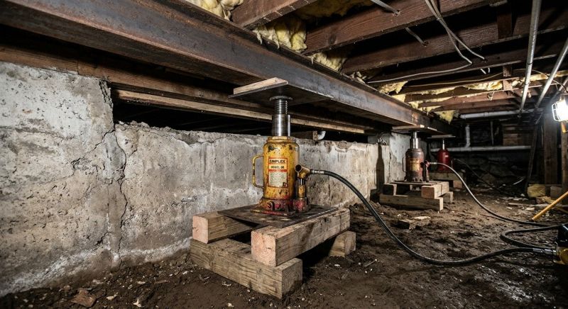 Foundation Jacking in Milan, MI