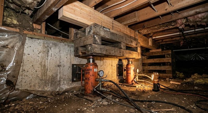 Foundation Jacking in Ypsilanti, MI