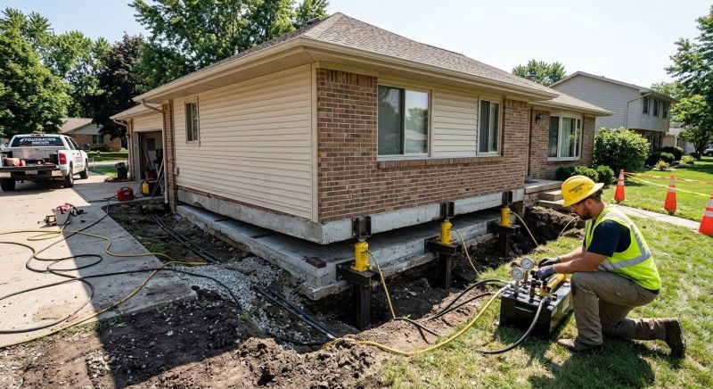Foundation Lifting in Belleville, MI