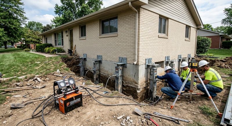 Foundation Pier Leveling in Dexter, MI