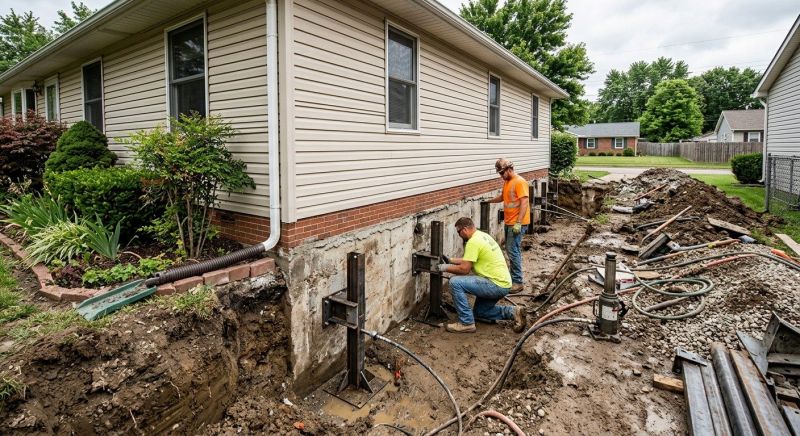 Foundation Stabilizing in Chelsea, MI