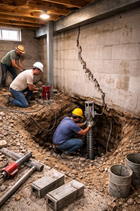 Foundation Structural Repair in South Lyon, MI
