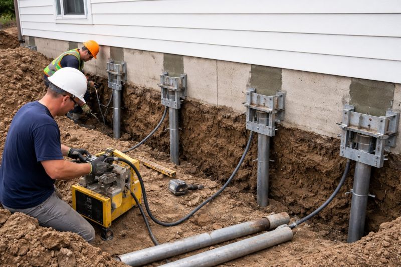 Helical Piers Installation in Dexter, MI