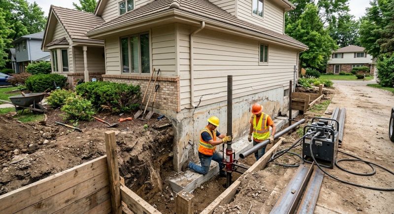 Home Foundation Repair in Wixom, MI