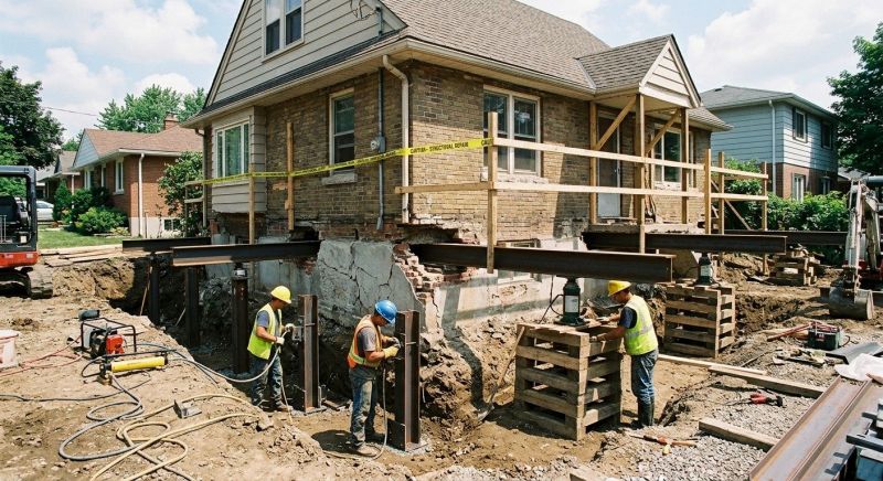 House Foundation Repair in South Lyon, MI