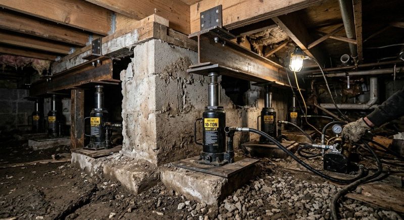 House Leveling in Brooklyn, MI
