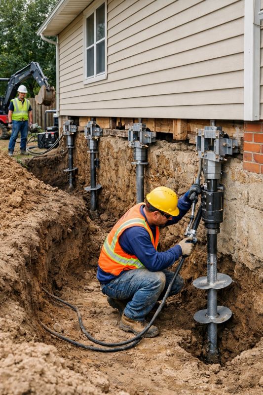 Sinking Foundation Lifting in Dexter, MI