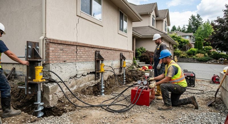 Sinking Foundation Lifting in Dexter, MI