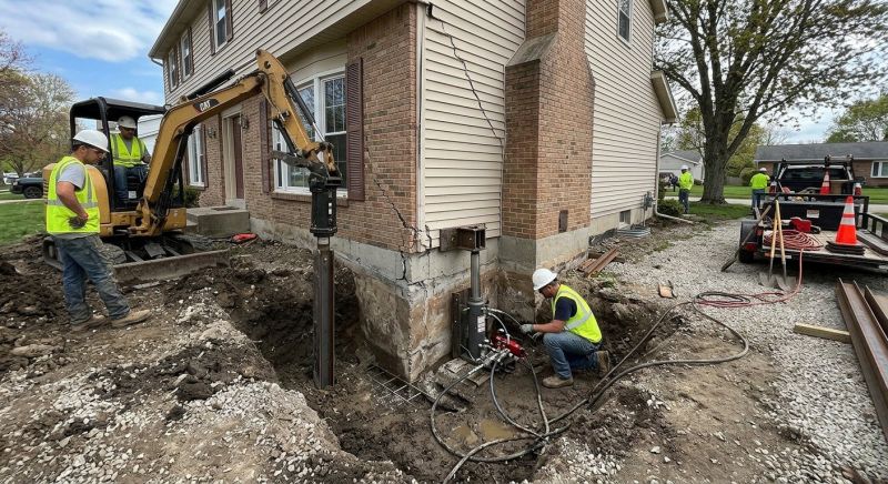 Sinking Foundation Repair in Brooklyn, MI