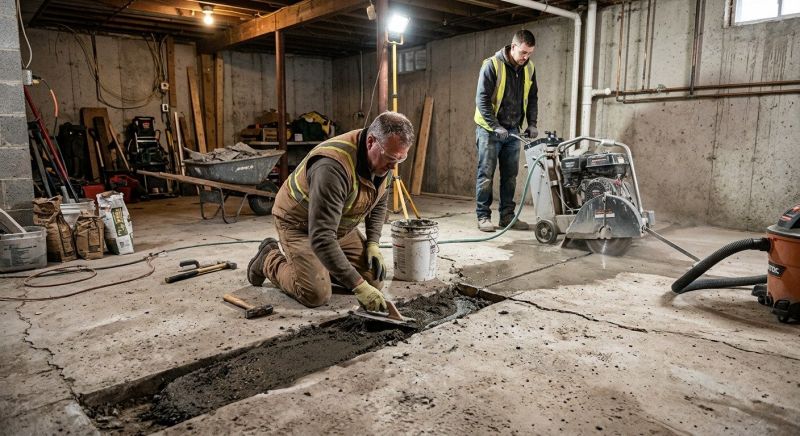 Slab Foundation Repair in Dexter, MI