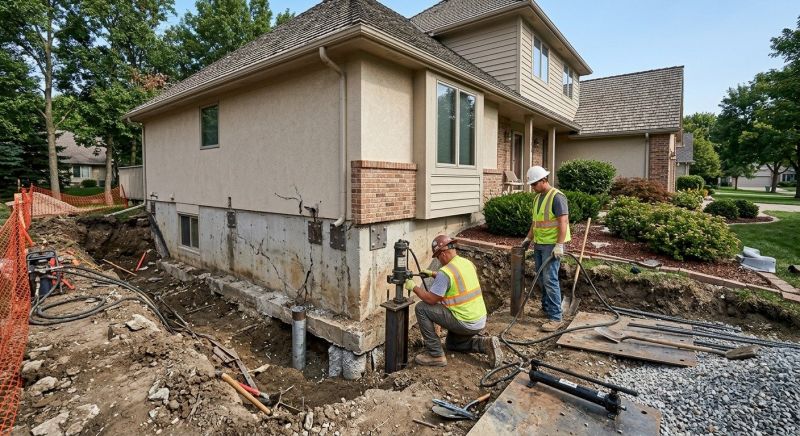 Structural Foundation Repair in Highland, MI