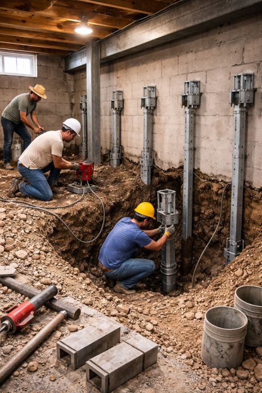 Structural Underpinning in Dexter, MI