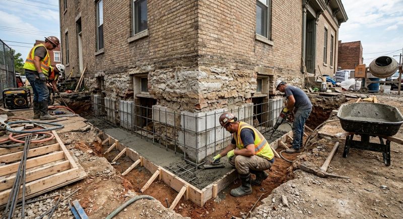 Structural Underpinning in Dexter, MI